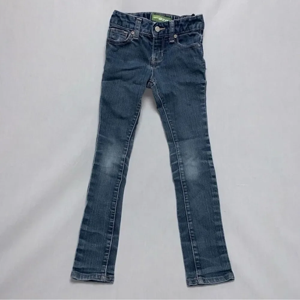 Old Navy Super Skinny Slim Blue Denim Medium Wash Jeans Girl’s Size 6 Adjustable